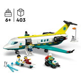 LEGO City 60465 Aereo Ambulanza di Emergenza Giocattolo con 4 Minifigure, Gatto delle Nevi e Accessori, Idea Regalo 6+ Anni, Giochi di costruzione Gatto delle Nevi e Accessori, Idea Regalo 6+ Anni, Set da costruzione, 6 anno/i, Plastica, 403 pz, 714 g