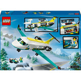LEGO City 60465 Aereo Ambulanza di Emergenza Giocattolo con 4 Minifigure, Gatto delle Nevi e Accessori, Idea Regalo 6+ Anni, Giochi di costruzione Gatto delle Nevi e Accessori, Idea Regalo 6+ Anni, Set da costruzione, 6 anno/i, Plastica, 403 pz, 714 g