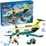 LEGO City Aereo ambulanza di emergenza, Giochi di costruzione Set da costruzione, 6 anno/i, Plastica, 403 pz, 714 g