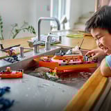 LEGO City motoscafo di salvataggio della guardia costiera con elicottero, Giochi di costruzione 