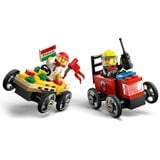 LEGO Pack veicoli da corsa: pizzaiolo contro pompiere, Giochi di costruzione Set da costruzione, 5 anno/i, Plastica, 70 pz, 119 g