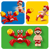 LEGO Super Mario L'avventura sulla spiaggia di Mario, Giochi di costruzione 