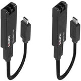 Lindy 43312 scheda di interfaccia e adattatore LC, Cavo di prolunga Nero, USB tipo-C, LC, Maschio, LC, Nero, 100 m