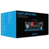Logitech Flight Switch Panel Nero, Rosso, Argento USB 2.0 Simulazione di Volo Analogico/Digitale PC Nero, Simulazione di Volo, PC, Analogico/Digitale, Cablato, USB 2.0, Nero, Rosso, Argento