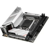 MSI MPG B760I EDGE WIFI scheda madre Intel B760 LGA 1700 mini ATX argento, Intel, LGA 1700, Intel® Celeron®, Intel® Pentium® Gold, LGA 1700, DDR5-SDRAM, 96 GB