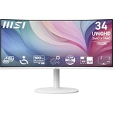 MSI Modern MD342CQPWDE Monitor PC 86,4 cm (34") 3440 x 1440 Pixel UltraWide Quad HD LCD Bianco, Monitor LED bianco, 86,4 cm (34"), 3440 x 1440 Pixel, UltraWide Quad HD, LCD, 4 ms, Bianco