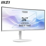 MSI Modern MD342CQPW, Monitor LED bianco
