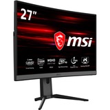 MSI Optix MAG272CQR 68,6 cm (27") 2560 x 1440 Pixel Quad HD LCD Nero, Monitor di gioco Nero, 68,6 cm (27"), 2560 x 1440 Pixel, Quad HD, LCD, 1 ms, Nero
