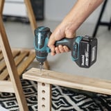 Makita Avvitatore a batteria con sistema di teste intercambiabili DDF491RTJ, 18 Volt, Trapano avvitatore blu/Nero