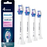 Philips S2 Sensitive HX6054/10 4x Testine per spazzolino sonico, Testina bianco/Viola, 4 pz, Bianco, 3 mese(i), Extra morbido, Philips, DiamondClean, DiamondClean 9000, DiamondClean Smart, EasyClean, Essence+, ExpertClean,...