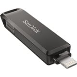 SanDisk iXpand unità flash USB 128 GB USB Type-C / Lightning 3.2 Gen 1 (3.1 Gen 1) Nero Nero, 128 GB, USB Type-C / Lightning, 3.2 Gen 1 (3.1 Gen 1), Girevole, Protezione della password, Nero