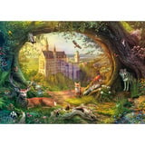 Schmidt Spiele Castello delle fiabe e magia della foresta, Puzzle 