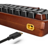 Sharkoon 4044951042623, Tastiera da gioco legno/Nero