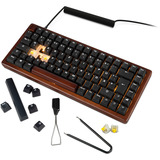 Sharkoon 4044951042623, Tastiera da gioco legno/Nero