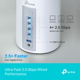TP-Link BE9300 Tri-band (2,4 GHz/5 GHz/6 GHz) Wi-Fi 7 (802.11be) Bianco 4 Interno, Router bianco, Bianco, Interno, Sistema Mesh, Tri-band (2,4 GHz/5 GHz/6 GHz), Wi-Fi 7 (802.11be), 9300 Mbit/s