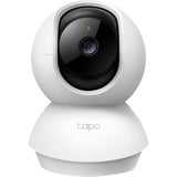 TP-Link Tapo TC71 videocamera di sorveglianza da interno, Telecamera di sorveglianza bianco/Nero, Telecamera di sicurezza IP, Interno, Wireless, Amazon Alexa & Google Assistant, 2400 MHz, Scrivania