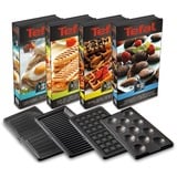 Tefal SW854D16 tostiera 700 W Nero, Acciaio inossidabile, Creatore del panino accaio/Nero, 700 W, 2 pz, 32 pz