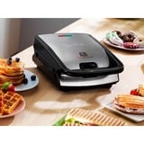 Tefal SW854D16 tostiera 700 W Nero, Acciaio inossidabile, Creatore del panino accaio/Nero, 700 W, 2 pz, 32 pz