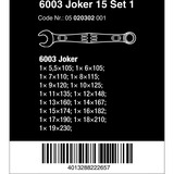 Wera 6003 Joker 15 Set 1, 15 pezzi, Chiave 
