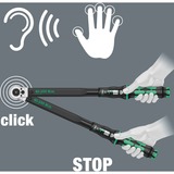 Wera Click-Torque C 3 Push R/L, Chiave dinamometrica Nero/Verde