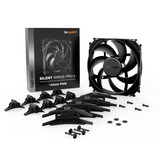 be quiet! SILENT WINGS PRO 4 | 140mm PWM Case per computer Ventilatore 14 cm Nero 1 pz, Ventola Nero, Ventilatore, 14 cm, 2400 Giri/min, 36,8 dB, 97,41 pdc/min, 165,5 m³/h