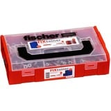 fischer FixTainer - DUOPOWER & DUOSEAL + Viti, Tassello grigio chiaro/Rosso