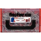 fischer FixTainer - DUOPOWER & DUOSEAL + Viti, Tassello grigio chiaro/Rosso