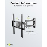goobay 49744, Montaggio a parete Nero