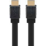 goobay Cavo piatto HDMI 2.1 ad alta velocità con Ethernet 8K / 60 Hz Nero