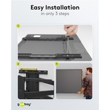 goobay Supporto da parete per TV Basic FULLMOTION (M), Montaggio a parete Nero