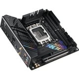 ASUS ROG STRIX B760-I GAMING WIFI Intel B760 LGA 1700 mini ITX, Scheda madre Nero, Intel, LGA 1700, Intel® Celeron®, Intel® Core™ i3, Intel® Core™ i5, Intel® Core™ i7, Intel® Core™ i9,..., LGA 1700, DDR5-SDRAM, 64 GB