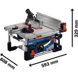 Bosch Sega circolare da banco a batteria GTS 18V-70 Professional solo, 18Volt, Sega circolare da tavolo blu