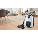 Bosch Serie 8 BGB75XSIL aspirapolvere a traino 5 L Aspiratore a cilindro Secco 650 W Sacchetto per la polvere bianco, 650 W, Aspiratore a cilindro, Secco, Sacchetto per la polvere, 5 L, Filtro igienico