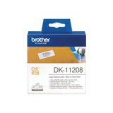 Brother DK-11208 nastro per etichettatrice Nero su bianco, Nastro di scrittura Nero su bianco, 400 pz, DK, Bianco, Termica diretta, Cina