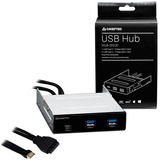 Chieftec MUB-3003 hub di interfaccia USB 3.2 Gen 2 (3.1 Gen 2) Type-A 10000 Mbit/s Nero Nero, USB 3.2 Gen 2 (3.1 Gen 2) Type-A, USB 3.2 Gen 1 (3.1 Gen 1) Type-A, USB 3.2 Gen 2 (3.1 Gen 2) Type-C, 10000 Mbit/s, Nero, Metallo, Plastica, 102 mm