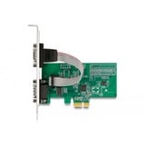 DeLOCK Scheda PCIe x1 a 2x Seriale RS-232, Scheda di interfaccia 