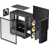 DeepCool CG540 Midi Tower Nero Nero, Midi Tower, PC, Nero, ATX, EATX, micro ATX, Mini-ITX, ABS, SPCC, Vetro temperato, Giocare