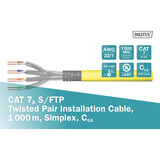 Digitus Cavo di posa professionale Cat.7a S/FTP simplex, Cca giallo