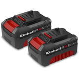 EINHELL Batteria Power-X-Change Twinpack 18V 4,0 Ah CB 1 rosso/Nero