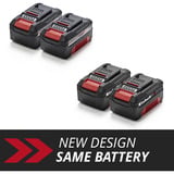 EINHELL Batteria Power-X-Change Twinpack 18V 4,0 Ah CB 1 rosso/Nero