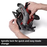 EINHELL TP-CS 18/165 Li BL, 4331225, Sega circolare rosso/Nero