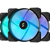 Fractal Design Aspect 14 RGB PWM Case per computer Ventilatore 14 cm Nero 3 pz, Ventola Nero/Bianco, Ventilatore, 14 cm, 1700 Giri/min, 35,5 dB, 78 pdc/min, 132,5 m³/h