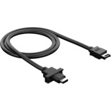 Fractal Design FD-A-USBC-001 cavo USB 0,67 m Nero Nero, 0,67 m, USB C, 10000 Mbit/s, Nero