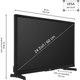 JVC LT-24VAH3455, Televisore LED Nero