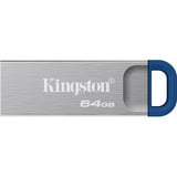 Kingston DataTraveler Kyson 64 GB, Chiavetta USB argento/Blu