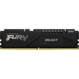 Kingston FURY FURY Beast memoria 8 GB 1 x 8 GB DDR5 4800 MHz Nero, 8 GB, 1 x 8 GB, DDR5, 4800 MHz, 288-pin DIMM