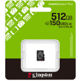 Kingston SDCS3/512GBSP, Scheda di memoria Nero