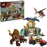 LEGO Jurassic World 76976 Missione Aerea con Spinosauro e Quetzalcoatlus, 2 Dinosauri Giocattolo e 2 Veicoli, per Bambini 8+, Giochi di costruzione 2 Dinosauri Giocattolo e 2 Veicoli, per Bambini 8+, Set da costruzione, 8 anno/i, Plastica, 984 pz, 1,77 kg