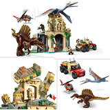 LEGO Jurassic World Missione aerea con Spinosauro e Quetzalcoatlus, Giochi di costruzione Set da costruzione, 8 anno/i, Plastica, 984 pz, 1,77 kg