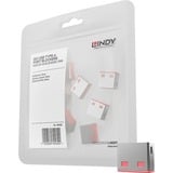 Lindy 40460 clip sicura Bloccaporte USB tipo A Rosa Acrilonitrile butadiene stirene (ABS) 10 pz, Protezione contro il furto rosso, Bloccaporte, USB tipo A, Rosa, Acrilonitrile butadiene stirene (ABS), 10 pz, Sacchetto di politene